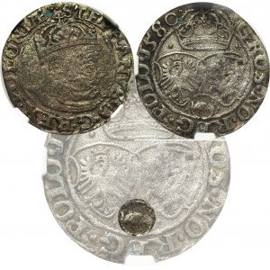 Stephan Bathory, Groschen 1580, Olcusia - NGC F