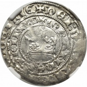 Czechy, Jan I Luksemburski (1310-1346), Grosz praski, Kutna Hora - NGC AU58