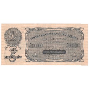 II RP, 5 mln marek polskich 1923 B