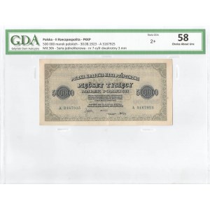 II RP, 500.000 marek polskich 1923 A - GDA 58