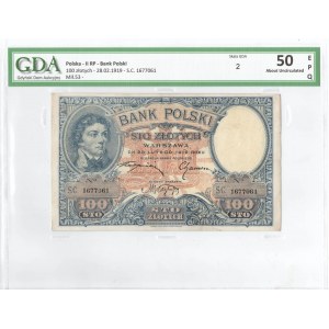 II RP, 100 złotych 1919 S.C. - GDA 50EPQ