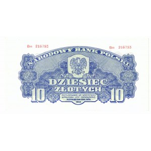 PRL, 10 złotych 1944 ,...obowiązkowe... Bm