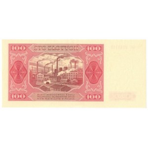 PRL, 100 złotych 1948 GC - bez ramki