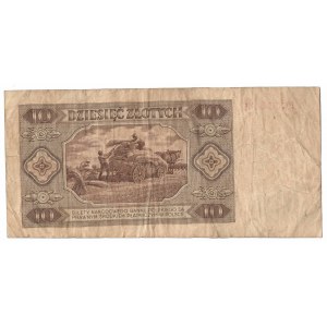 PRL, 10 złotych 1948 N - rzadszy