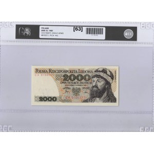 PRL, 2000 złotych 1982 CA - GCN 63