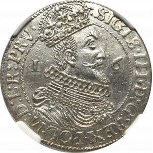 Sigismund III, 18 groschen 1623, Danzig NGC MS63