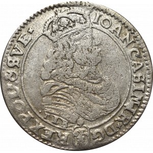Jan II Kazimierz, Ort 1668, Bydgoszcz - ex Pączkowski rozeta pod popiersiem
