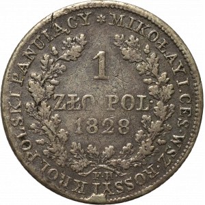 Kingdom of Poland, Nicholas I, 1 zloty 1828