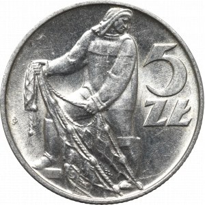 PRL, 5 złotych 1971 Rybak