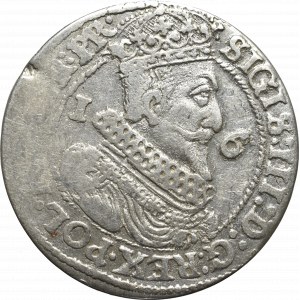 Sigismund III, 18 groschen 1624, Danzig - date overstriked