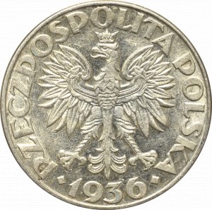 II Rzeczpospolita, 2 złote 1936 Żaglowiec