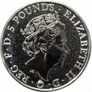 Great Britain, 5 pounds 2017 Griffin of Edward