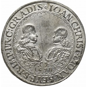 Czechy, Jan Krystian i Jan Zygfryd, Talar 1658, Praga - XIX wieczna kopia
