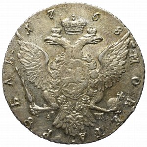 Rosja, Katarzyna II, rubel 1768 АШ, Petesburg