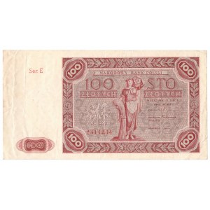 PRL, 100 złotych 1947 E