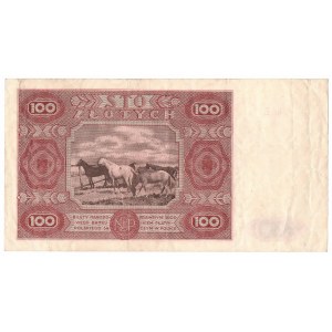 PRL, 100 złotych 1947 E
