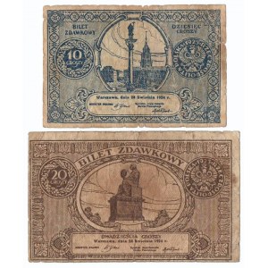 II RP, 10 i 20 groszy 1924 (2 egzemplarze)