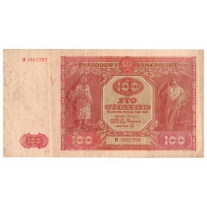 PRL, 100 złotych 1946 D