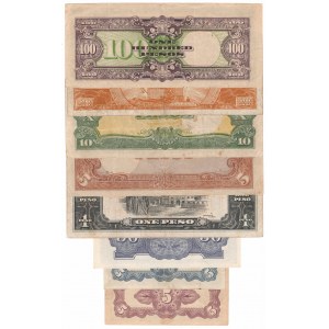 Japonia, Filipiny, Zestaw banknotów 8 egzemplarzy