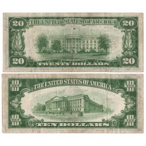 USA, 10 i 20 dolarów 1934