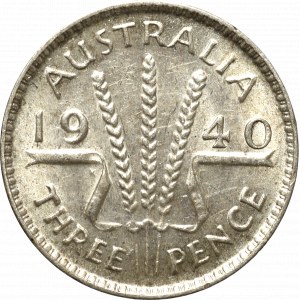 Australia, 3 pensy 1940