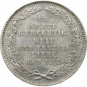 Niemcy, Saksonia, Fryderyk August II, 1/3 Talara 1854