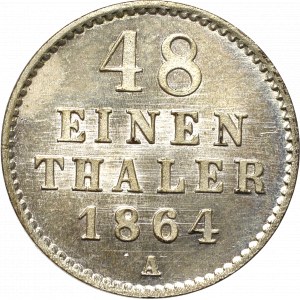 Niemcy, Meklemburgia-Schwerin, 1/48 talara 1864