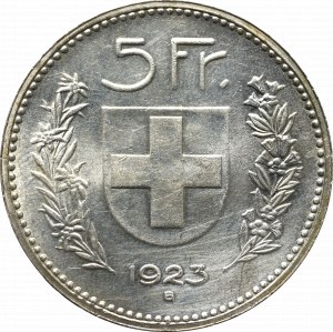 Switzerland, 5 frank 1923