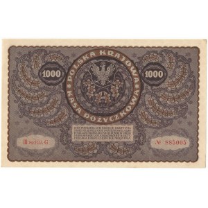 II RP, 1.000 marek polskich 1919 III ser. G