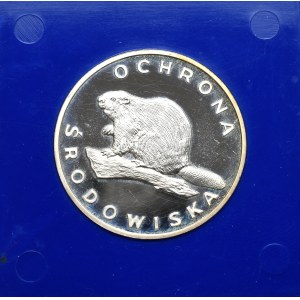 PRL, 100 złotych 1981 Ochrona Środowiska - Bóbr