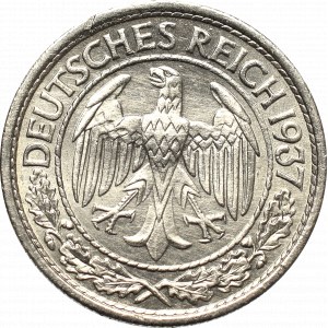 III Reich, 50 reichspfennig 1937
