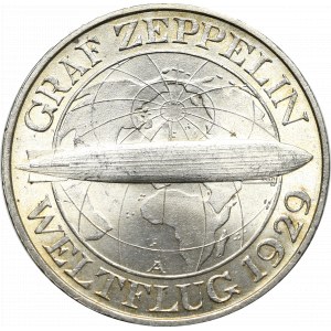 Germany, Weimar Republic, 3 mark A, Berlin, Graf Zeppelin