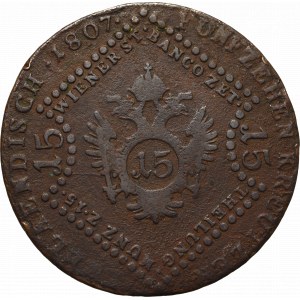 Austria, Franz Joseph, 15 kreuzer 1807