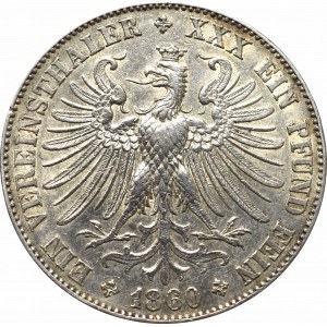 Germany, Frankfurt, thaler 1860