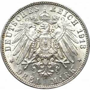 Germany, Hamburg, 3 mark 1913