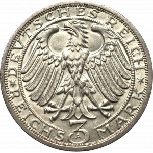 Niemcy, Republika Weimarska, 3 marki 1928 Naumburg - Doskonała !
