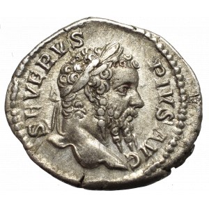 Cesarstwo Rzymskie, Septymiusz Sewer, Denar - P M TR P XVII COS III P P