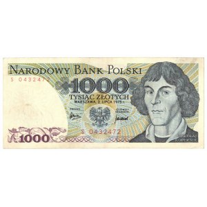PRL, 1000 złotych 1975 S