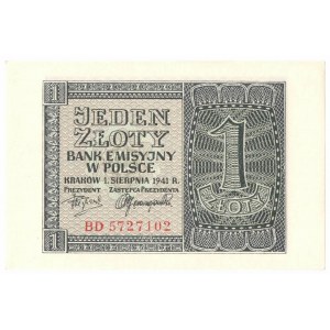 GG, 1 złotych 1941 BD