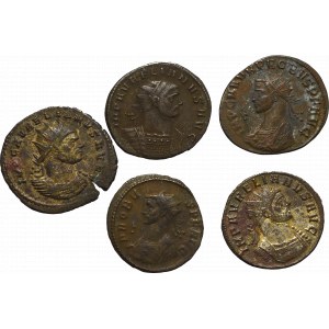 Cesarstwo Rzymskie, Aurelian i Probus, Zestaw 5 antoninianów