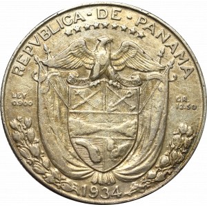 Panama, 1/2 balboa 1934