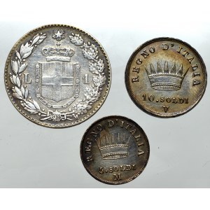 Włochy, Zestaw monet srebrnych