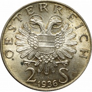 Austria, 2 szylingi 1936