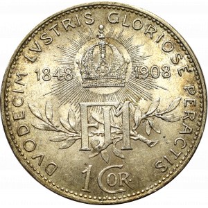 Austria-Hungary, 1 corona 1908