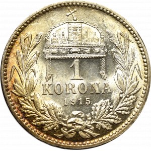 Hungary, 1 corona 1915