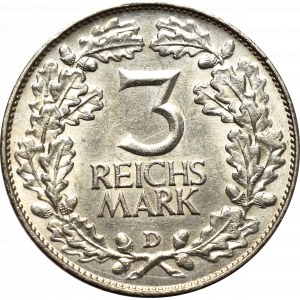 Germany, Weimar Republic, 3 mark 1925