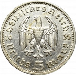 III Reich, 5 mark 1935 Hindenburg E