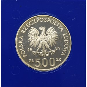 PRL, 500 złotych 1987 - Mistrzostwa Europy w Piłce Nożnej