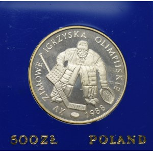 PRL, 500 złotych 1987 - Zimowe Igrzyska Olimpijskie