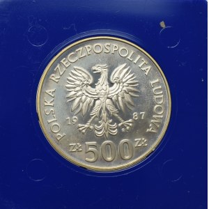 PRL, 500 złotych 1987 - Zimowe Igrzyska Olimpijskie